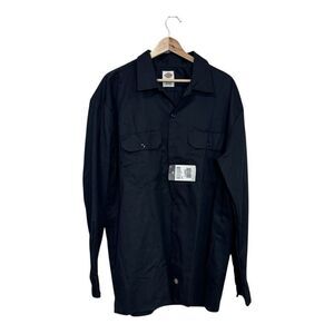 Dickies black‎ button long sleeved shirt X Large